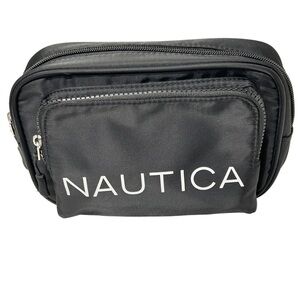Nautica Tiki 2 logo belt bag black NWT